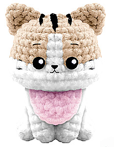 Crochet Kit. Amigurumi: Soft Toy Handmade - Kitten, 8 cm