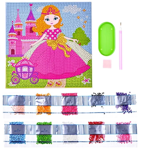 Diamond Mosaic Princess, 20x20 cm, full placement