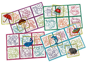 Plastic Lotto for Toddlers. Confusion. Find the Odd One Out