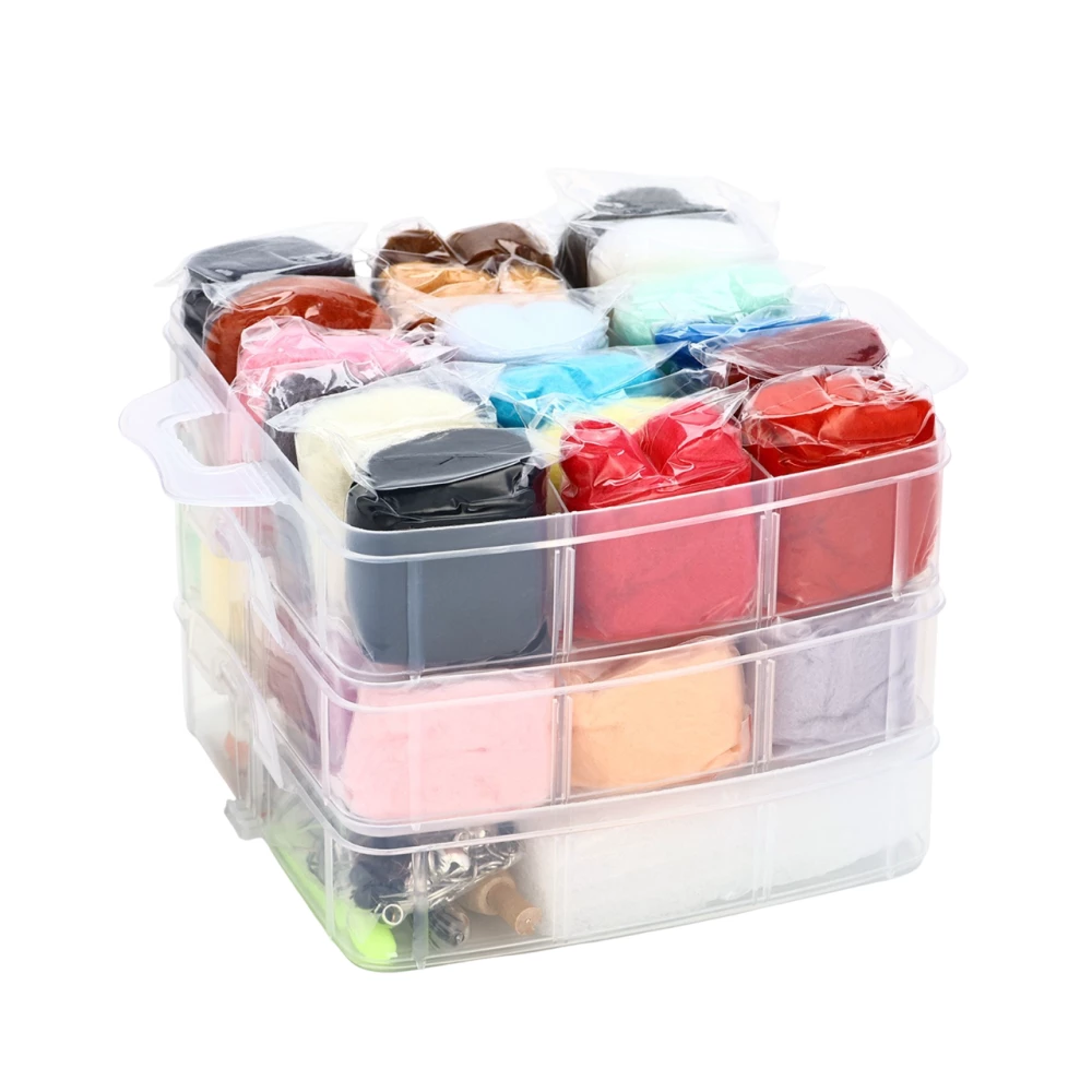 Filzset in Box, 36 Farben.