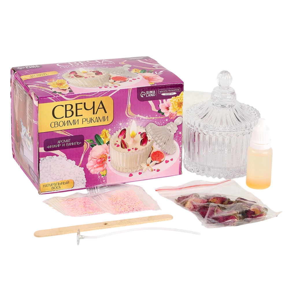 Set zur Herstellung von Kerzen - Rosträume