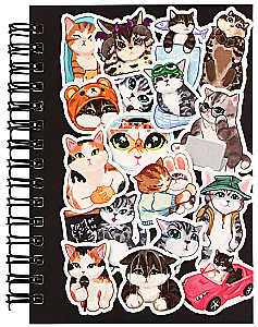 Notebook - Memes Cats, 100 sheets, in a grid
