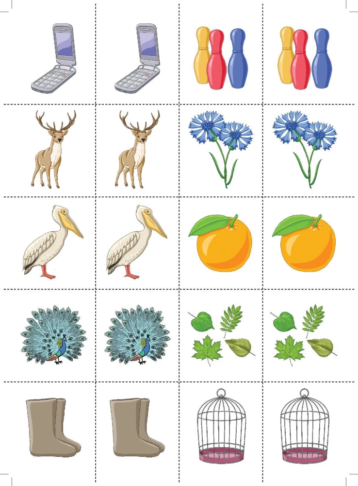 Memories. A game for automating sounds (l'), (r'), (ch'), (sh'). 5-7 years