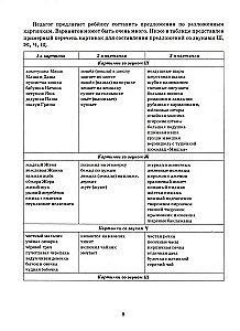 Sammeln von Sätzen. Die Laute Sch, Sch, Ts, Schtsch. Bildkarten zur Automatisierung der Laute