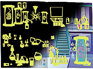 The Book with Glow-in-the-Dark Stickers. Crazy Laboratory