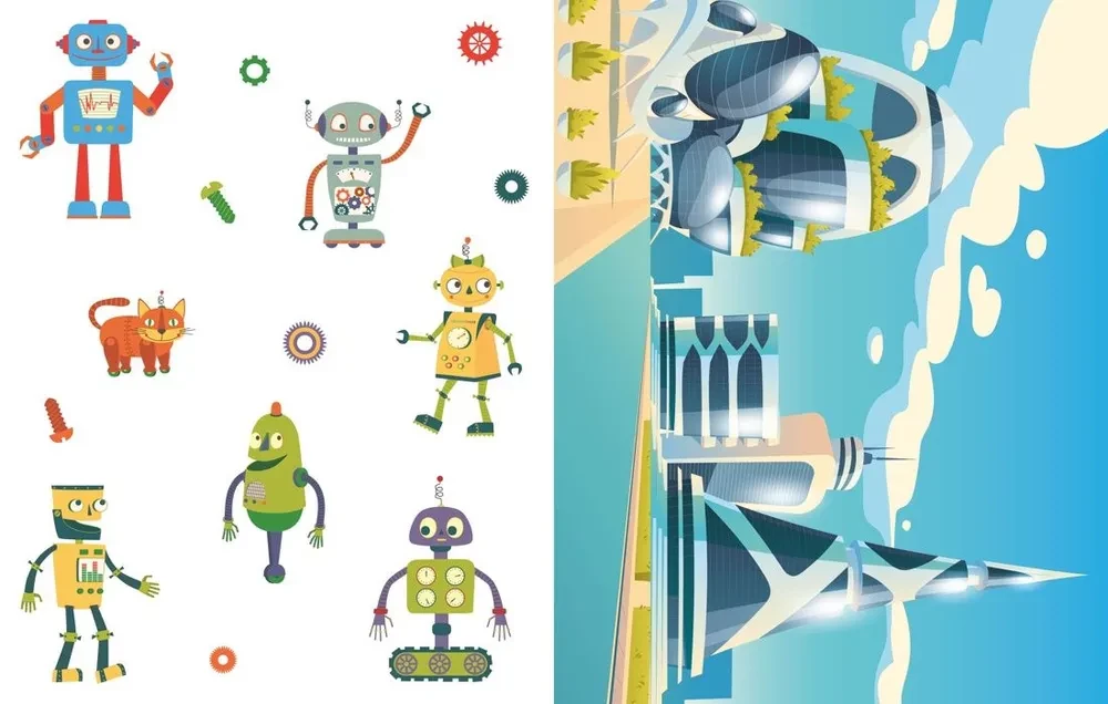 Kūrybiniai popieriniai žaislai. Robotai