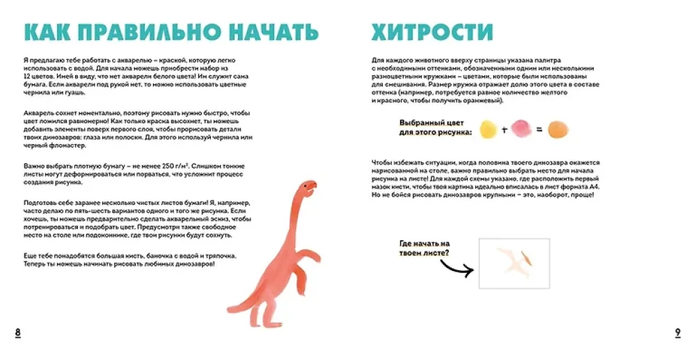 Akvarelės dinozaurai. Lengviausia akvarelės piešimo technika