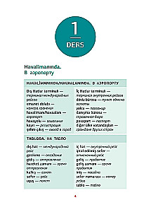 Türkische Sprache. Übung zur Erinnerung aller Wörter für Fortgeschrittene