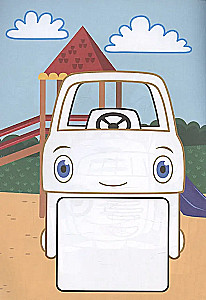 Blauer Traktor. Nützliche Maschinen