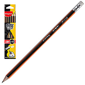 Pencil with Eraser MAPED 2B