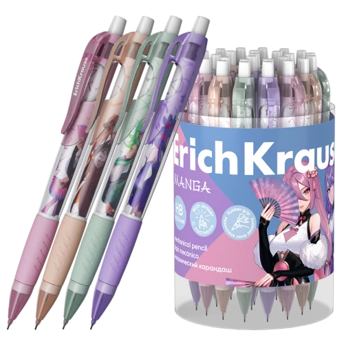 Mechanical Pencil-Eraser - Butterfly Manga, 0.7mm, HB