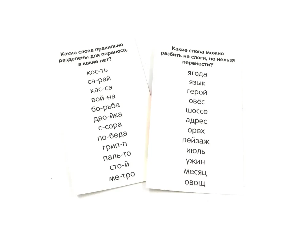 Russische Sprache (6 Kartensets + methodische Empfehlungen)