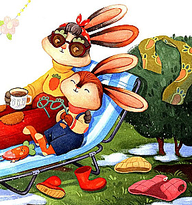 Häschen und der wunderbare Frühling