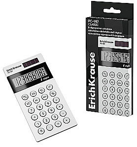 Kišeninis kalkuliatorius 8-skaitmenų ErichKrause PC-987 Classic, baltas