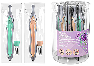 Metallzirkel ErichKrause Pastel Bloom, 125 mm, mit wechselbaren Minen, Assortiment
