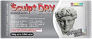 Масса для моделирования 250г., Mungyo Sculpt Dry (серая)