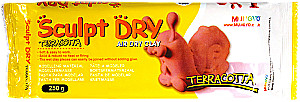 Gliny do modelowania 250g, Mungyo Sculpt Dry (terakotowa)