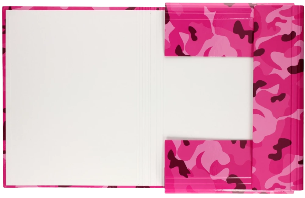 A4 Lux-Ordner mit Gummi (rosa)