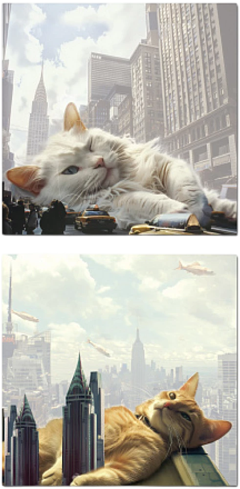 Sticky Edge Paper - Big City Cats (assorted)