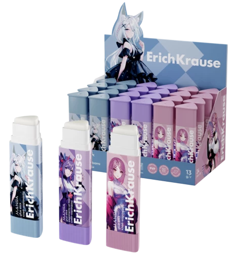 Glue stick - Prism Manga, 13g, assorted