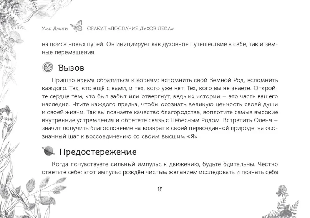 Oracle Messages from the Spirits of the Forest (brochure)