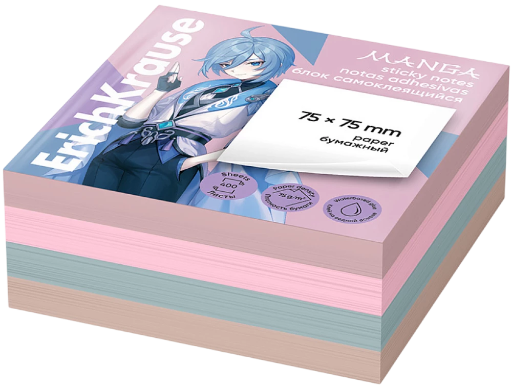 Self-adhesive paper pad: Manga (400 sheets)