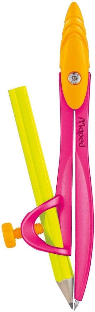 Zirkel mit Bleistift - Neon