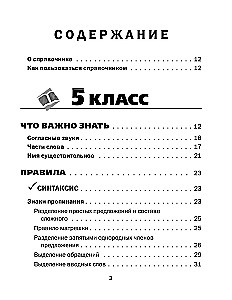 All the Rules of the Russian Language in Charts and Tables. Grades 5 - 9