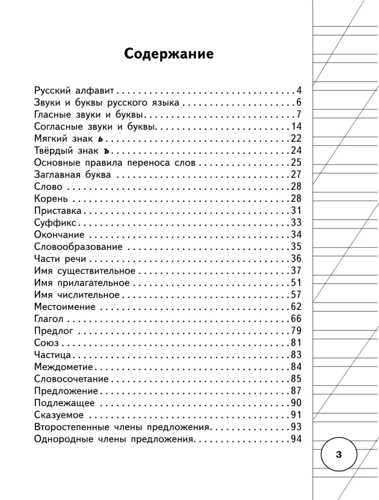 All the Rules of the Russian Language for Primary School in Schemes and Tables