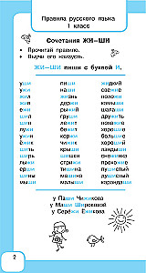 All the Rules of the Russian Language and Vocabulary Words. For Primary School