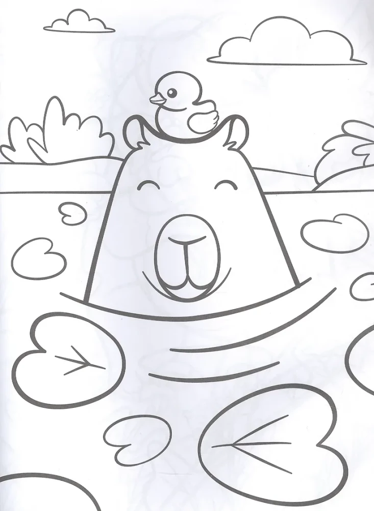 Flauschige Tiere. Malbuch