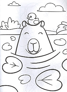 Flauschige Tiere. Malbuch
