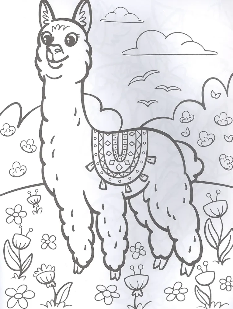 Flauschige Tiere. Malbuch