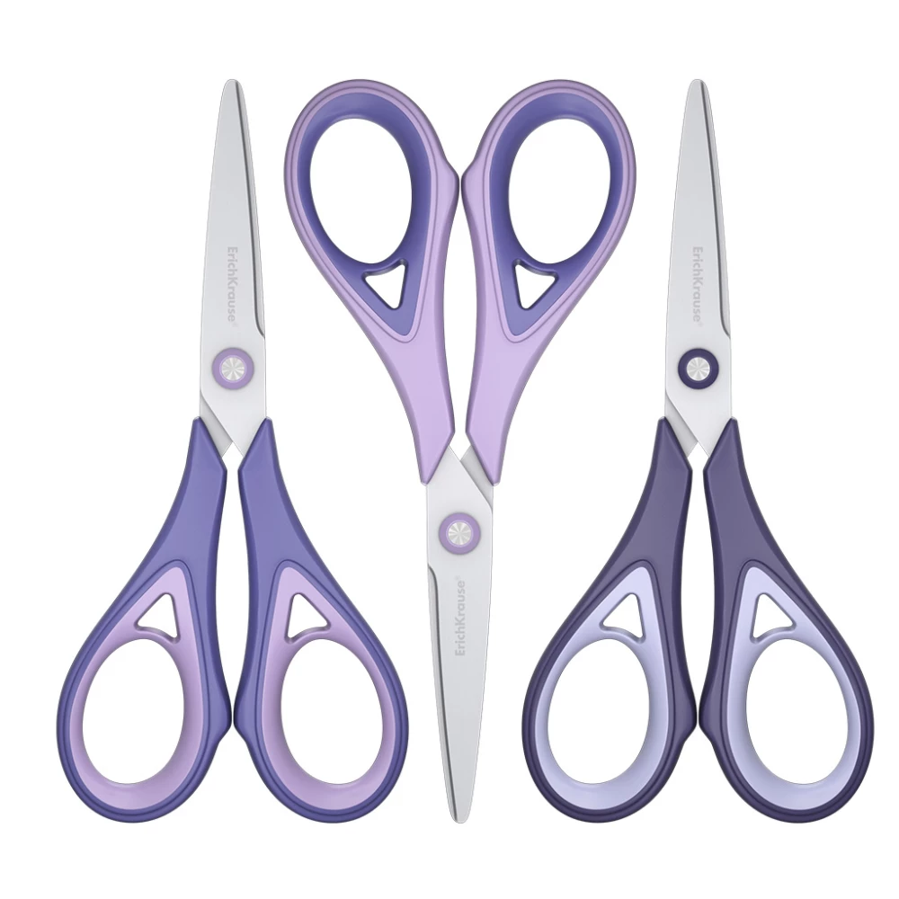 Ножницы ErichKrause Endeavor Lavender, 16 см, ассорти