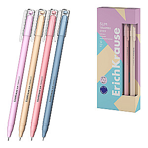 Kugelschreiber ErichKrause Slim Stick Tiramisu 0.7, Farbe der Tinte blau, im Sortiment