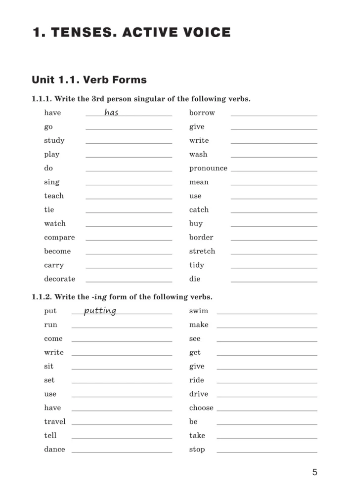 English Language. Grammar. Grade 7. Trainer