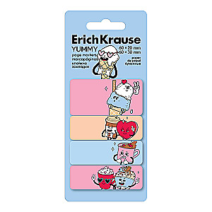 Selbstklebende Haftnotizen ErichKrause Yummy, 60x20 mm, 60x30 mm, 80 Blätter