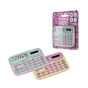 Pocket Calculator 8 Digits ErichKrause PC-869 Floral Soul, Assorted
