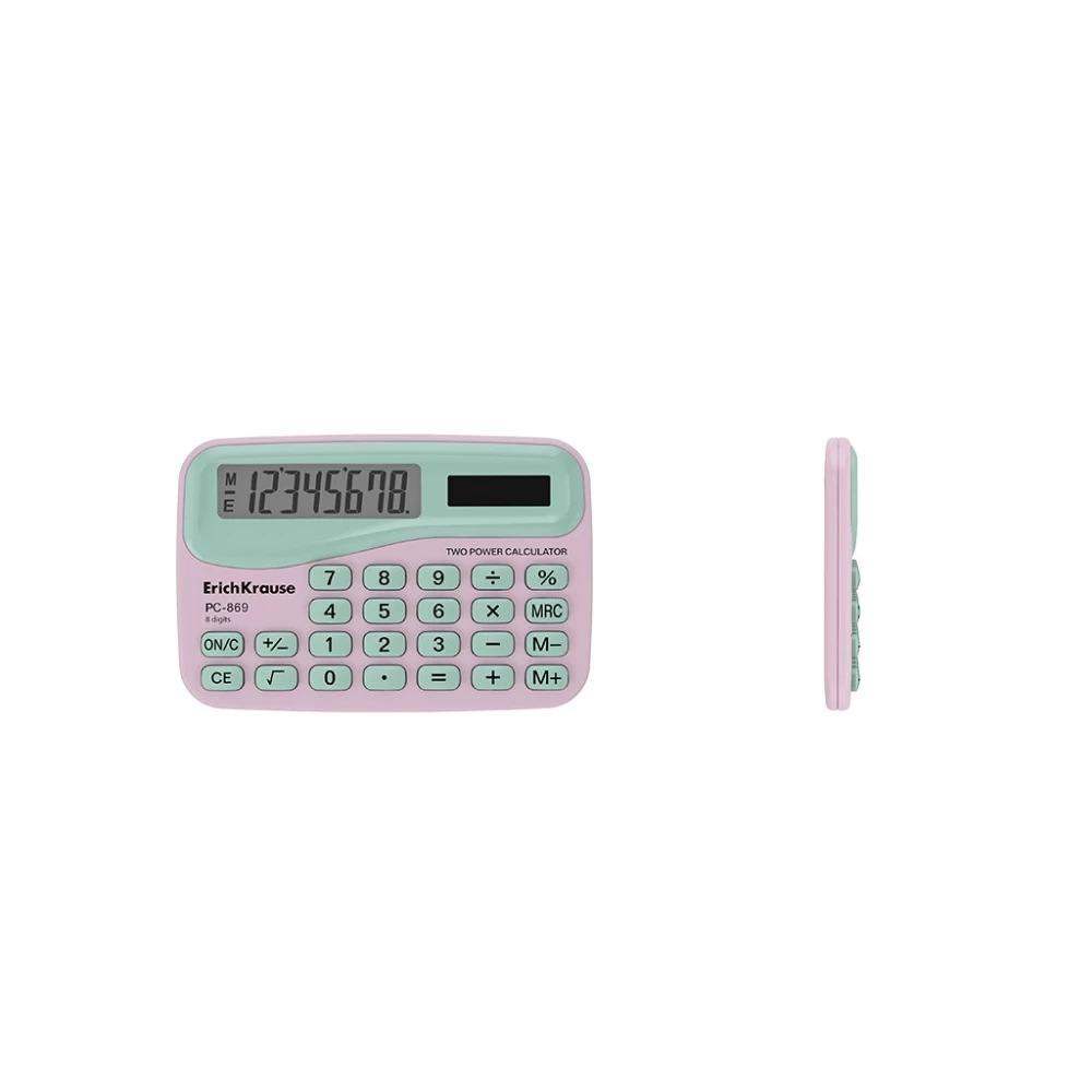 Pocket Calculator 8 Digits ErichKrause PC-869 Floral Soul, Assorted
