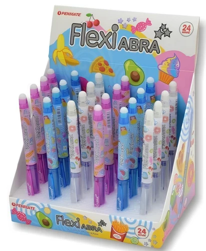 Kustutatava tindiga geelipliiats - Flexi, 0,7, sinine, assortii