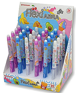 Kustutatava tindiga geelipliiats - Flexi, 0,7, sinine, assortii