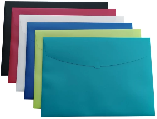 HFP EXXO A2+ Envelope Folder, with Hook-and-Loop Fastener, White