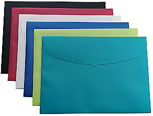 HFP EXXO A2+ Envelope Folder, with Hook-and-Loop Fastener, White