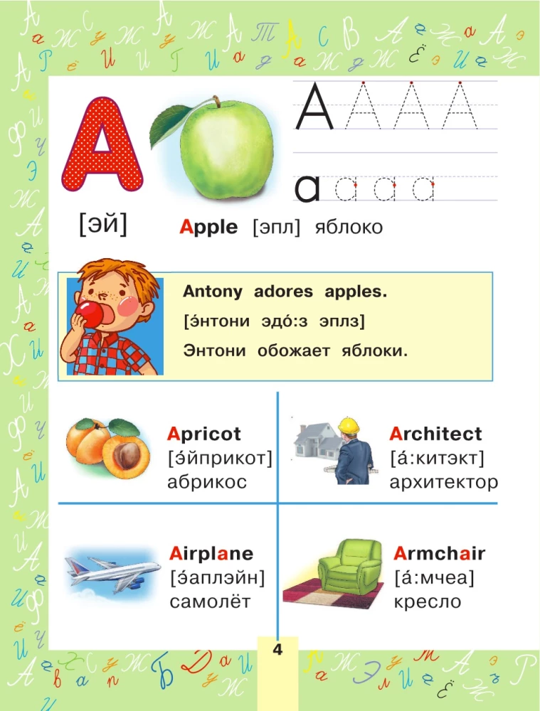 Język angielski. Alfabet w obrazkach