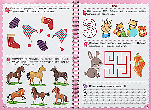 Numbers. 5-6 years. Write-Erase. Spiral Workbooks with Marker