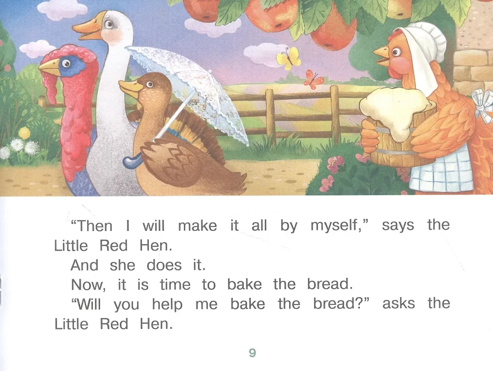 The Little Red Hen / Ryżowa Kurka. (po angielsku)
