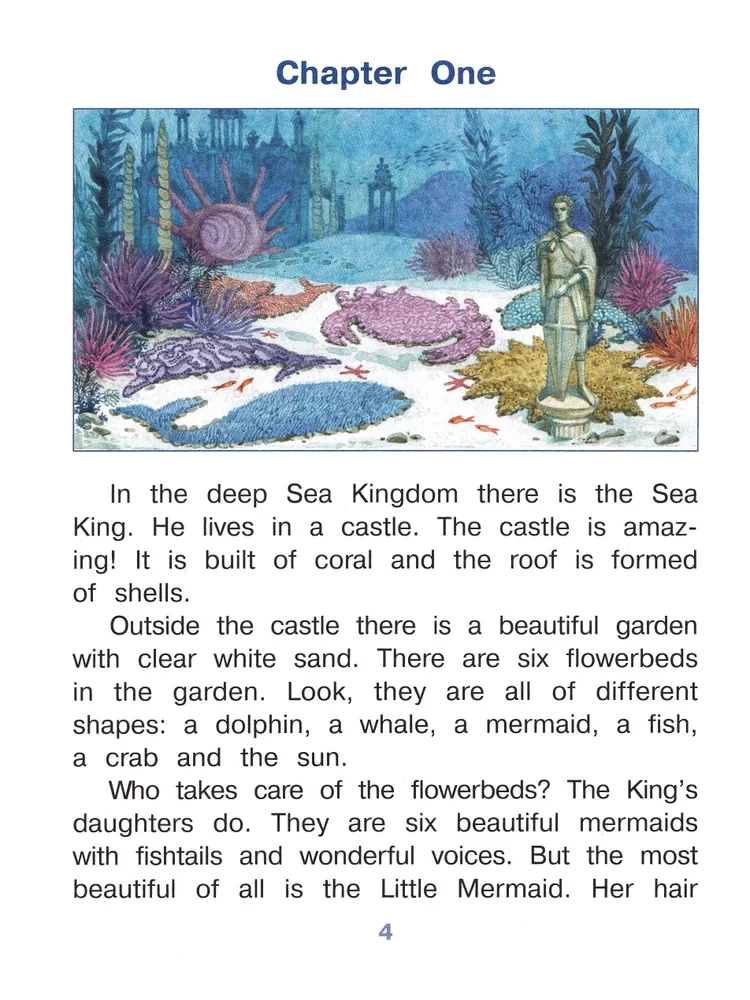 Reading Together. The Little Mermaid
