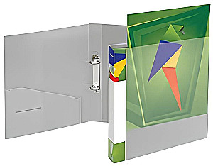 Folder A4 na 2 pierścienia 25mm szara
