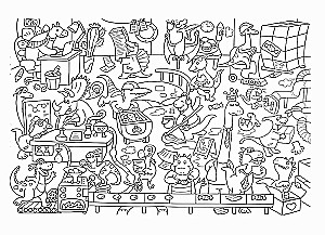 Spalvinimo knyga-vimmelbuch. Dinosaurų pasaulis
