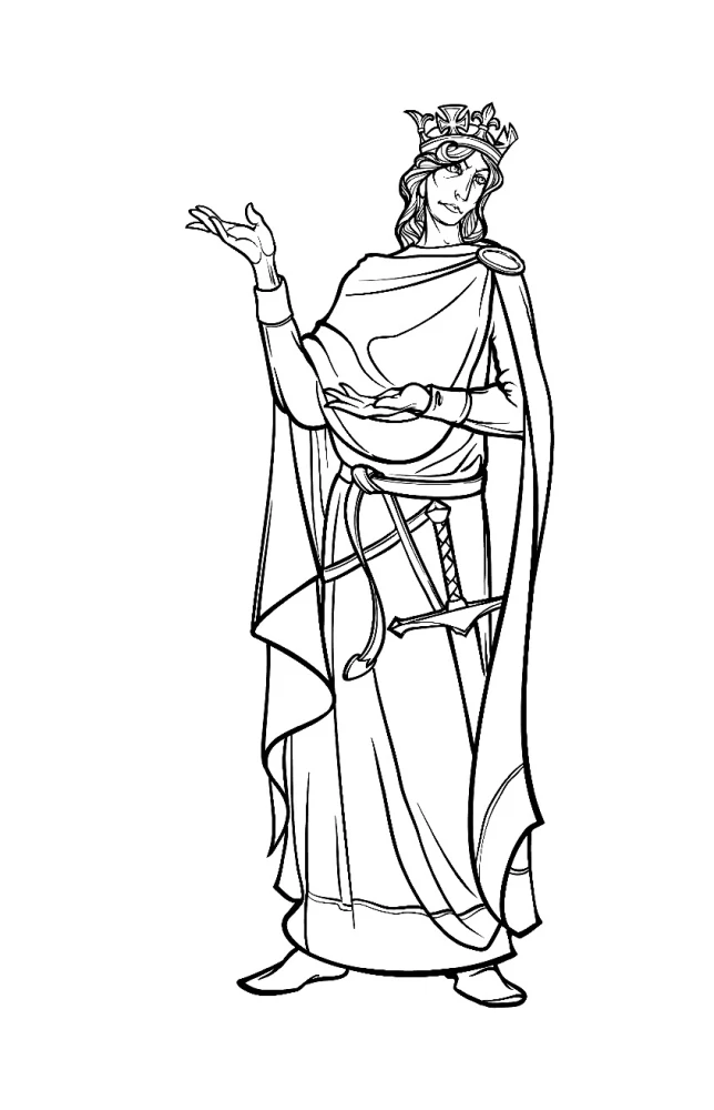 The Middle Ages. Anti-Stress Coloring Book